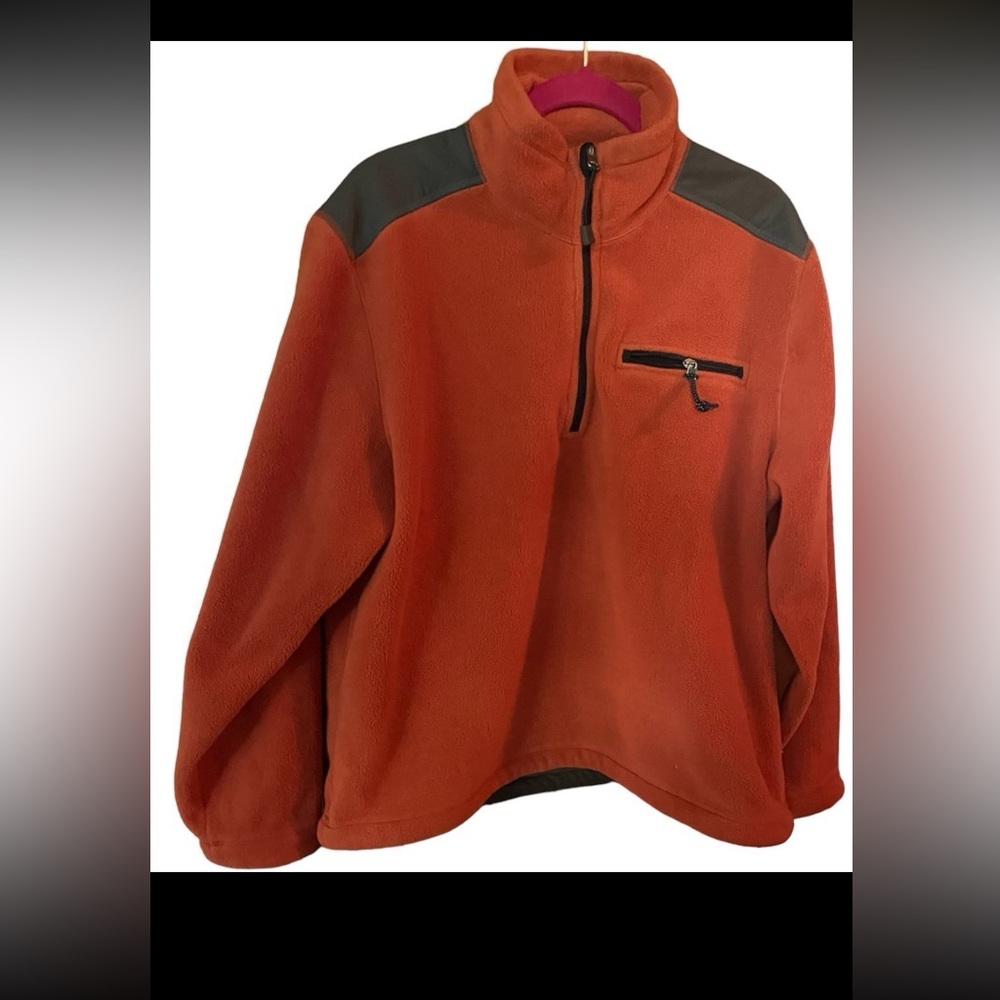 J. Crew Orange and Gray Men's Sweater